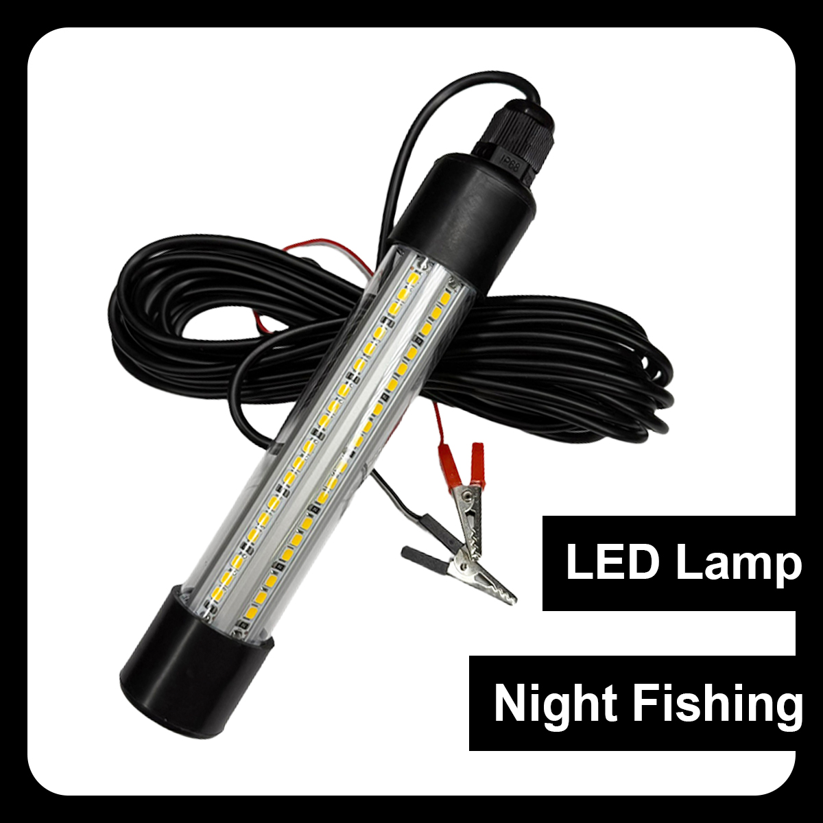 Fishing Boat Depth Finder - Led水中釣り灯探魚灯防寒船灯冷白/暖白/緑/青部品海深