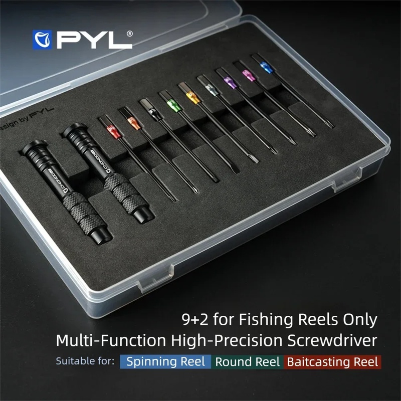 PYL 9+2 S2合金鋼製ドライバーセット、釣り用リールメ - Shimano Reel Stradic のレビューと価格