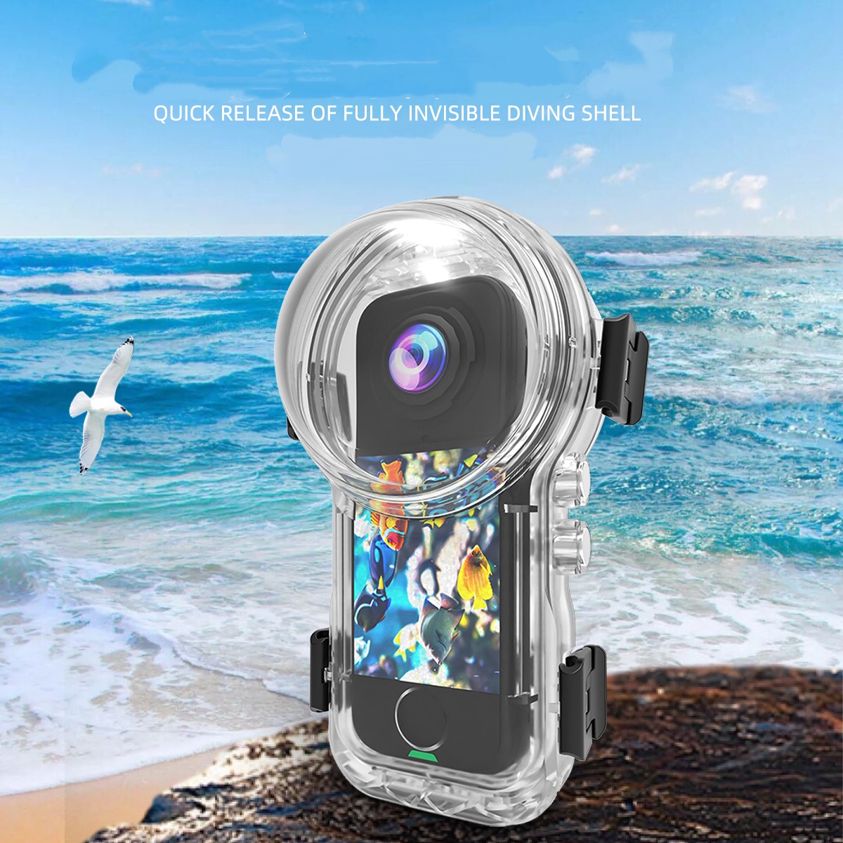 インスタ360 X4 Air用インビジブルダイブケース、水中 - Fishing Boat Cover のレビューと価格